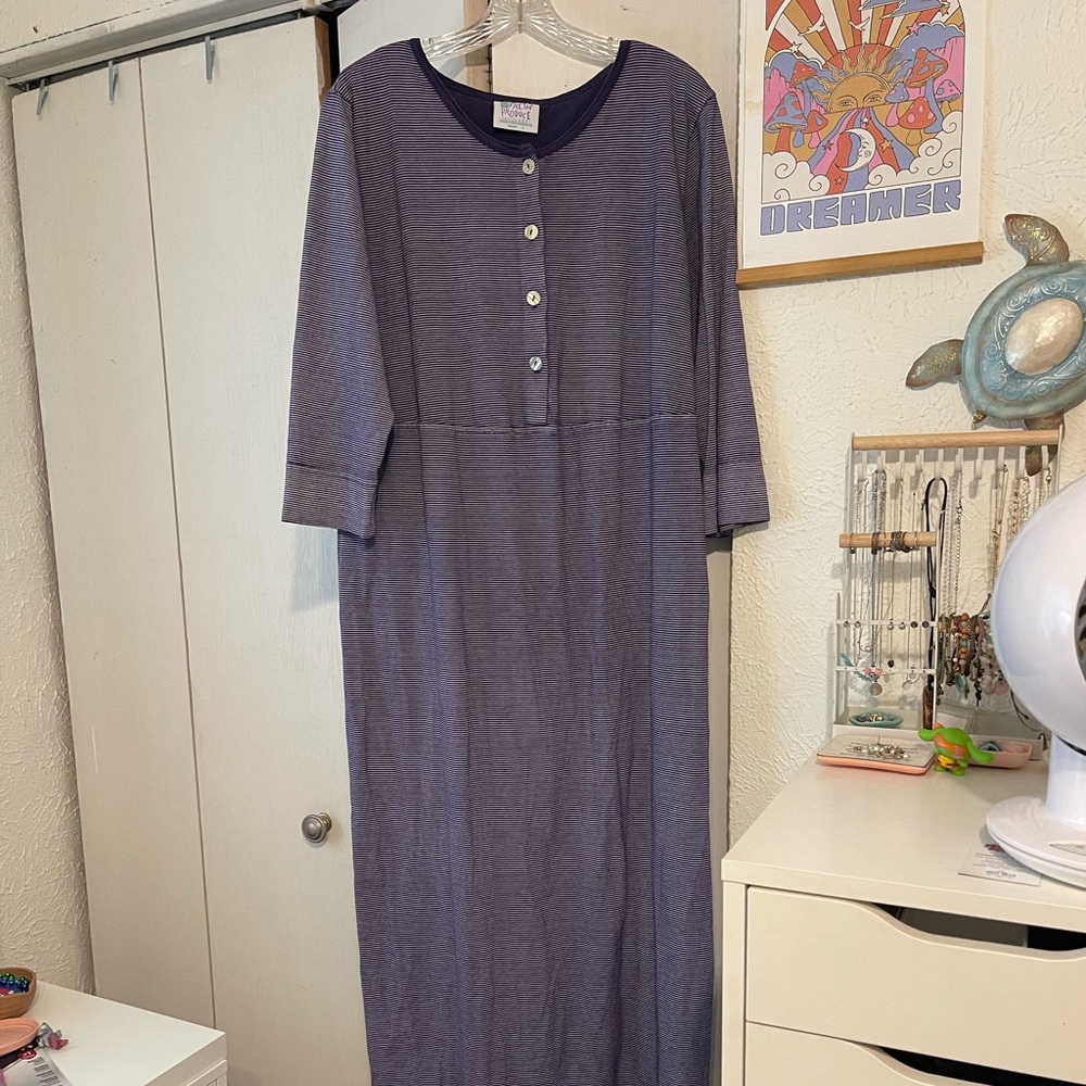 Fresh Produce Lavender Button-Front Dress